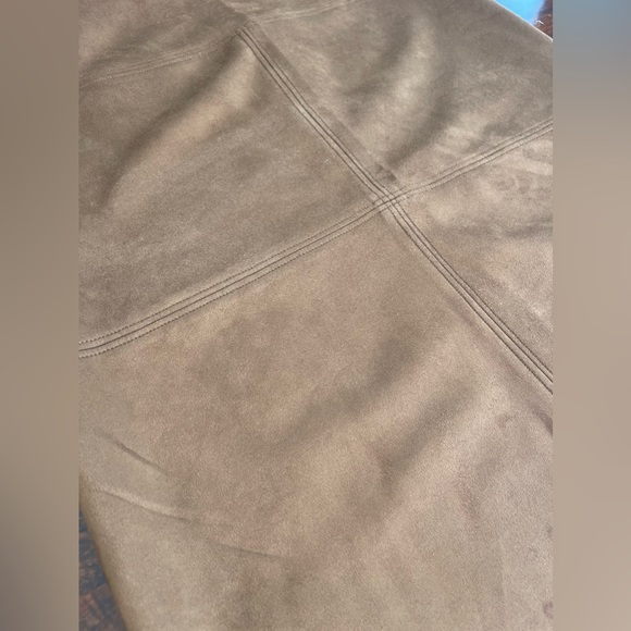 Chaps ladies size 12 faux suede A-line zip up skirt-EUC-Fall Brown Gorgeous‎ - Picture 13 of 13